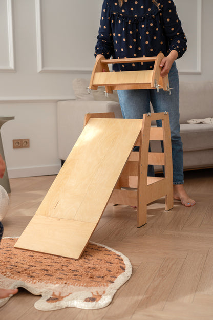 Krzesełko 5w1 - 1 produkt, 5 zastosowań – oszczędzaj miejsce, pieniądze i czas